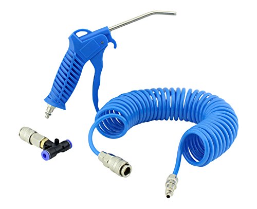 Preisvergleich Produktbild Druckluft-Ausblaspistole Set inkl. Spiralschlauch