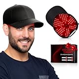 RELEXNOW Red Light Therapy Cap for Hair, Upgraded 180 LEDs Red Light Therapy for Head, Infrared Light Therapy for Men & Women with Timer & Controller(Deep Black)
