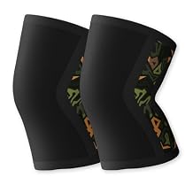 aoFIT Knee Brace for Women Men 1 Pair 5mm Neoprene Knee Compression Sleeve Knee Support, Non-Slip Braces for Training & Fitness, Weightlifting, Black Onyx X-Large