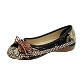 2022 Freizeitschuhe für Damen Flache Schuhe Bequeme Outdoor Sportschuhe Laufschuhe Disc Frauen Flache Baumwolle Stil Frauen Frühling Dekoration ethnischen Druck Casual Tuch Schuhe (Black, 39)