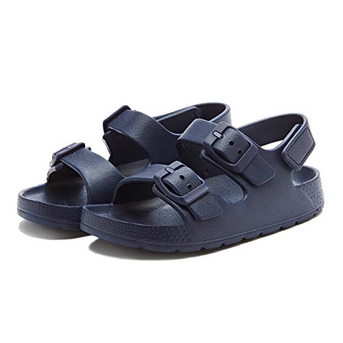 Image of EasyStar Boys and Girls Lightweight Dual-Adjustable Sandal Buckles With Hook and Loop Heel Closure