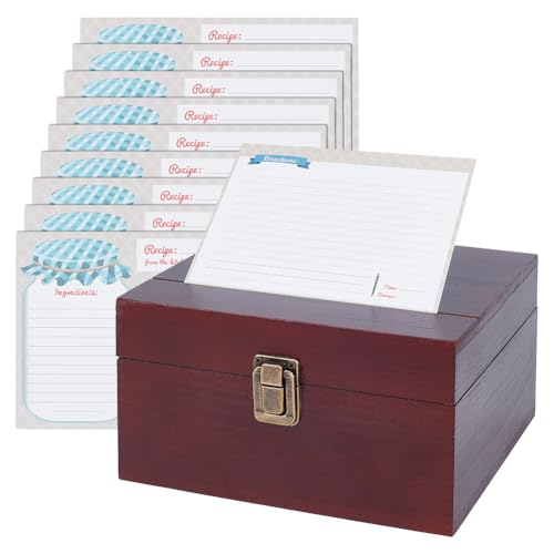 Boîte de recettes en bambou pour organiser vos plats faits maison au quotidien