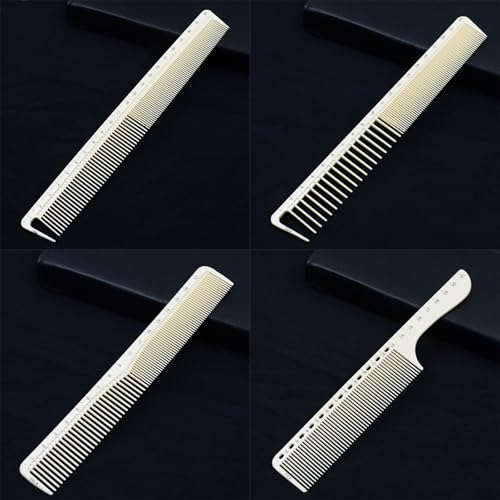 4 peines profesionales de peluquería con medida y antistático miniatura 1