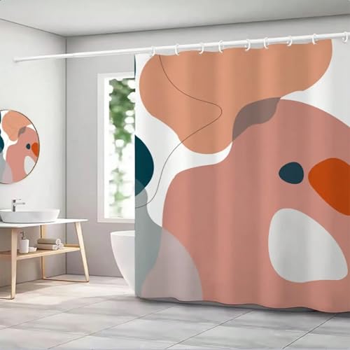 Rideau de douche Morandi en polyester épais pour une salle de bain chic - 2