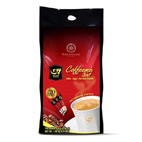 G7 Coffee Instant Coffee 3 in 1 Vietnamese Coffee 120 Sticksx16g 1.92Kg