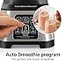 Hamilton Beach Blender for Smoothies with 5 Functions Including Auto Smoothie Cycle, Wave Action System for Ultra Smooth Results, 850 Watts, 40oz BPA Free Glass Jar, Stainless Steel (56208)