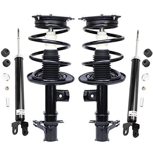 Detroit Axle - Front Struts w/Coil Springs + Rear Shocks Absorbers Replacement for 2007-2012 Nissan Altima - 4pc Set