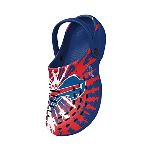 Image of FOCO Mens NFL Team Logo Tie-dye Garden Water Sandals Shoes Slipper Clogs with Strap