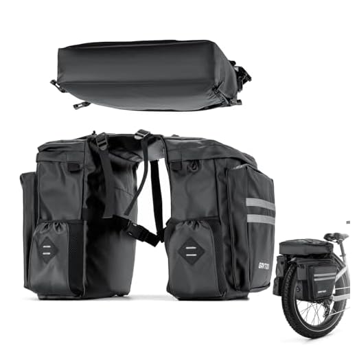 Does ninja bike messenger bag drop in summit GAVTON 3-in-1 Waterproof Pannier Bag Set