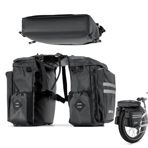 GAVTON 3-in-1 Waterproof Bike Pannier Set
