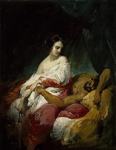 Affiche Toile Judith et Holopherne Vernet - Impression d'Art Portrait 60x90cm