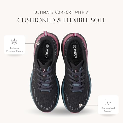 CMP RAHMSY Women’s Waterproof Multifunctional Shoes – Lightweight Knit Sneakers with FullOn Grip Sole & Cushioned Insole - Image 3