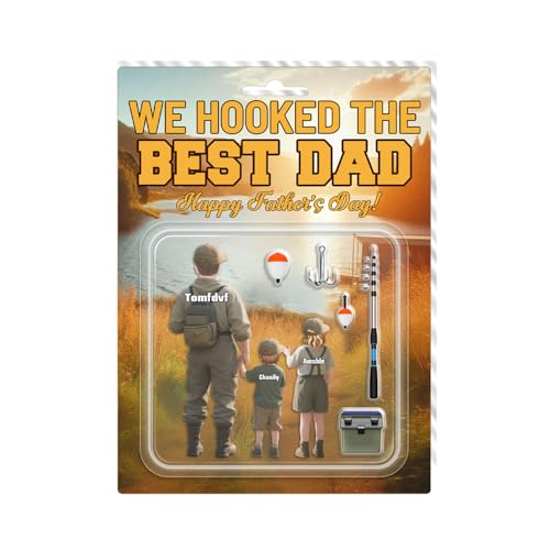 Plaque en acrylique personnalisée « we hooked the best dad fishing »