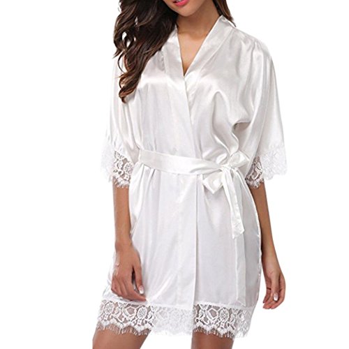 Xinantime Sexy String Lingerie Femmes, Femmes Sexy Lady Dentelle Vêtements de Nuit Satin Nightwear Lingerie Pyjamas Costume Rouge Noir Blanc