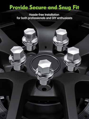 Image of AUTOPTIM M14x1.5 Wheel Lug Nuts - Replacement for Land Rover LR3 LR4 Range Rover Sport Discovery - Closed End OEM Factory 13 /16 inch Hex 1.81 inch Length 20PCS Chrome Lug Nut