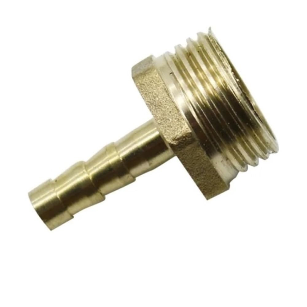 Connecteur de tuyau en laiton, filetage mâle 3/4 ", Joint de tuyau droit for Aquarium, 3 pièces(19mm)