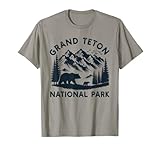 Grand Teton National Park Wyoming Bear Hiking Mountain T-Shirt