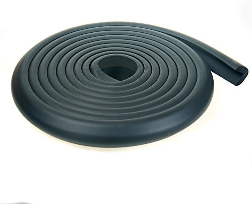 TUKA 16.4ft / 5M Edge Guard Extra Thick, L-shaped Premium Foam Edge Protection Childproofing, Child Senior Baby Safety | Anti Collision Strip Protector for Sharp Table Furniture Edge, TKD7000 black