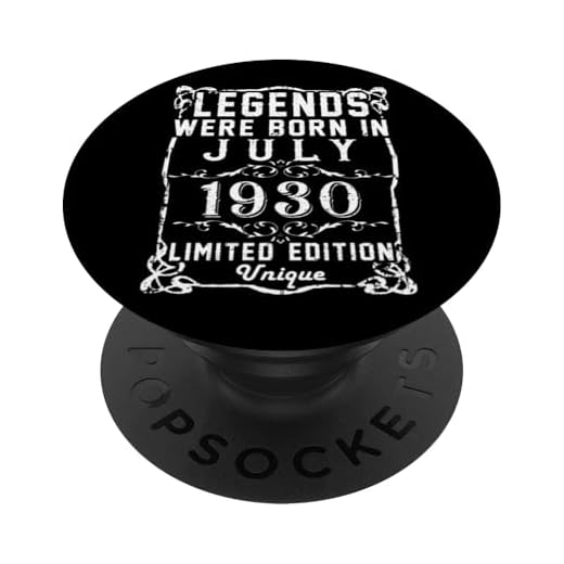 Cumpleaños Julio 1930 Edición Limitada Regalo Legend July PopSockets PopGrip Intercambiable
