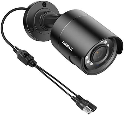 ANNKE 1080p Security Camera 4-in-1 CCTV Bullet Wired Camera, AHD/TVI/CVI/CVBS, IP66 Weatherproof Analog Surveillance Video Add–On Camera for Indoor and Outdoor Use, 100 ft Clear Night Vision - E200