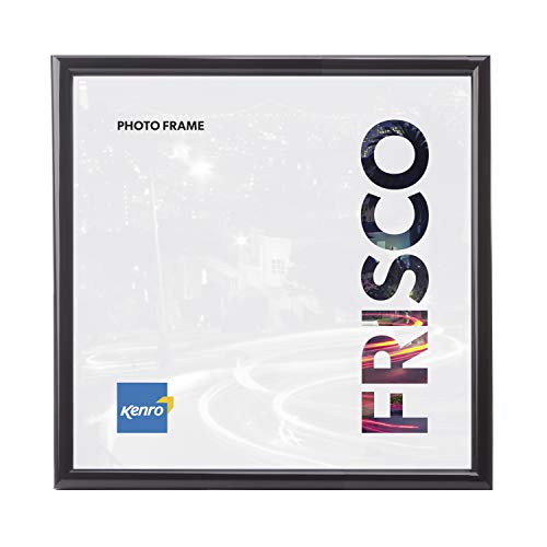 Kenro Serie Frisco - Marco de Fotos Negro 15x15 cm - Marco de Fotos 15x15 Para Apoyar o Colgar en la Pared - Cuadros de Decoración Con Cristal - FR1515B Cover