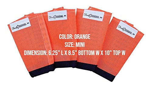 Shoofly Horse Leggins, Patented Loose Fitting Boots, Reduce Stomping & Fatigue, Breathable Plastic Mesh (Orange/Mini) #TOP1