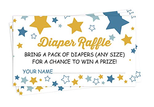 Inkdotpot 30 Baby Shower Diaper Raffle Ticket Lottery Insert Cards Supplies Games For Baby Shower Party Gender Neutral Bring A Pack Of Diapers To Win Favors Gifts And Prizes