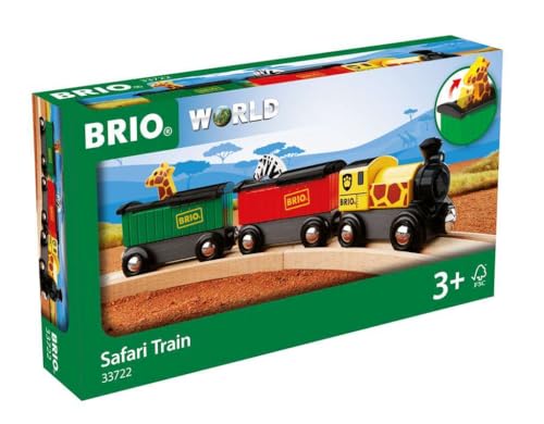 BRIO World - 33722 Safari Train - Interactive Toy Train Set for Kids Age 3 and Up - Environmentally Conscious - Engine and Animal Wagons Included by BRIO - Image 3