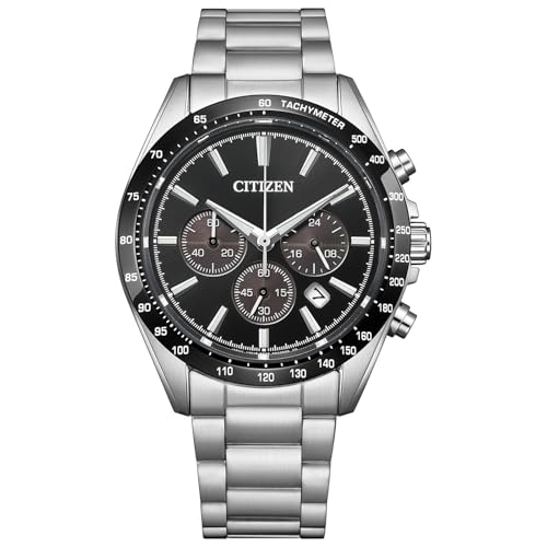 [CITIZEN] �r���v (�����d�G�R�E�h���C�u / 10�C���h�� / �N���m�O���t) CA4764-57E CITIZEN COLLECTION �T�t�@�C�A�K���X �����Y �r�W�l�X �A�i���O ���t �b�j �V���o�[ �u���b�N �� �������� SILVER 