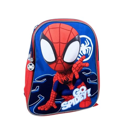Mybagstory - Zaino Spiderman Spidey Blu per Bambino - Scuola Primaria