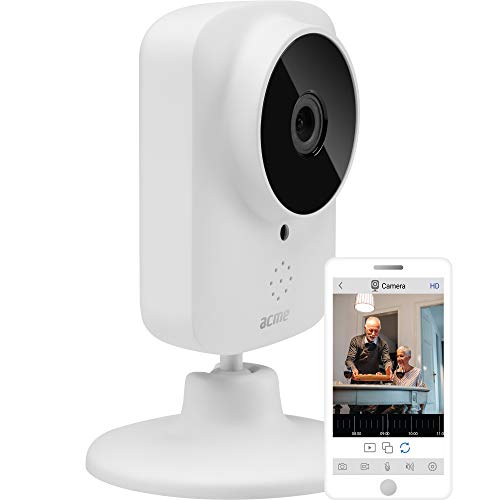 Preisvergleich Produktbild ACME IP1101 Überwachungskamera (IP Sicherheitskamera innen, kabellos, Schreibtisch / Wand, Schwarz, Weiß, 93°)