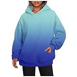Today 2023 Oversized Sweatshirt For Women Solid Color Crewneck Pullover Long Sleeve Loose Fall/Winter Hooded Size Plus Tops Clearance My Orders Lightning Deals of Today