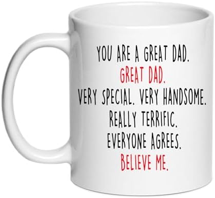 Dad Gifts Coffee Mugs - You Are A Great Dad Novelty Gifts From Daughter/Son/Husband for Birthday/Christmas 11oz