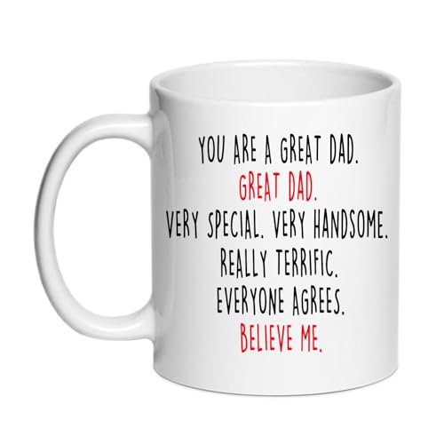 SIUNY Canecas de café Donald Trump, novidade de filha/filho/esposa, és um ótimo pai, padrasto pai, pai, presente de mordaça de pais para aniversário e Natal de 11 oz (presentes do pai)