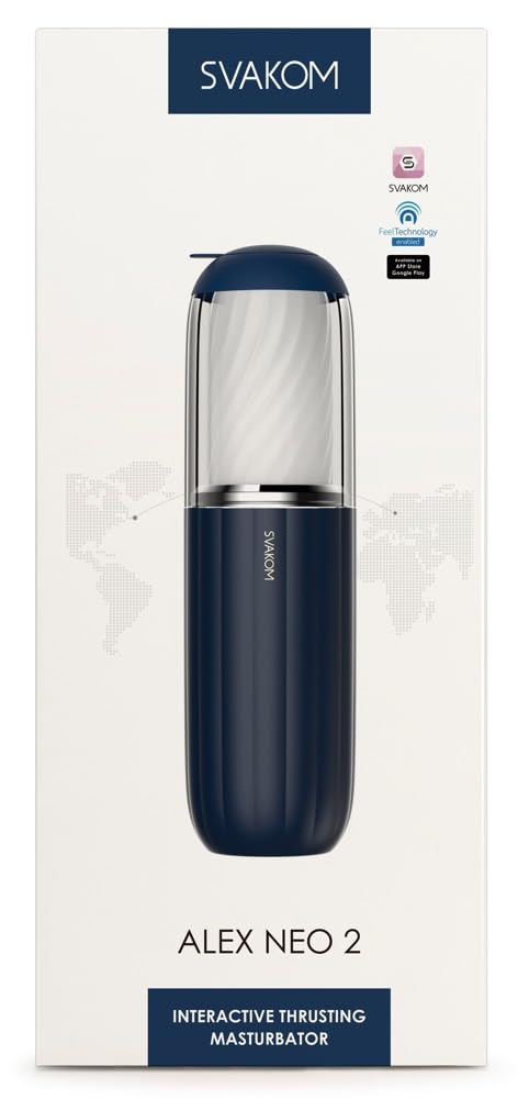 Svakom Alex Neo 2 Masturbatore Blu 30 cm
