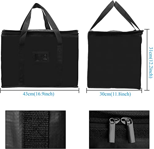 Beautyshow Soft Cooler Bag, 40L Large Cool Bag, Grocery Shopping Bags, Picnic Bag, Thermal Food Delivery Bag, Insulated Bag, Cooling Bag for Camping BBQ Shopping Fishing Family Outdoor Travel