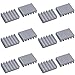 12PCS Aluminum Heat Sink 8 * 12 * 3mm Heatsinks Cooler for Mos IC Cooling Electronic Parts DIY