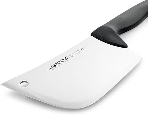 Miniatura 3 de Arcos Cuchillo de carnicero de acero inoxidable nitrum de 7 pulgadas y hoja de 7.480 in. Cuchillo de carnicero profesional. Mango ergonómico de