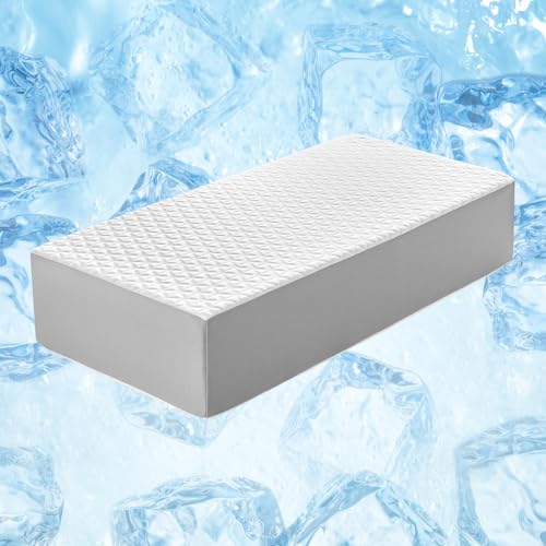 Kehangte Cooling Cube Pillow for Side Sleepers, Square Memory Foam Side Sleeper Pillow Firm Soft...