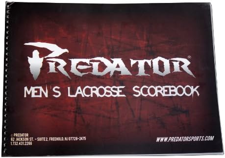 Predator Sports Official Lacrosse Scorebook (Mens)