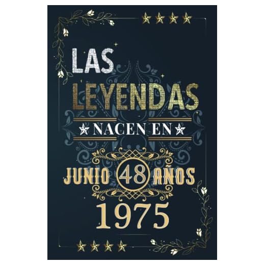 LAS LEYENDAS NACEN EN JUNIO EL AÑO 1975: 48 Aniversario Cuaderno personalizado 48 años regalos Feliz 1975 cumpleaños ideas de regalos
