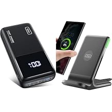 INIU Power Bank, 25000mAh 65W USB C Laptop Portable Charger & Wireless Charger, 15W Fast Qi-Certified Wireless Charging Station