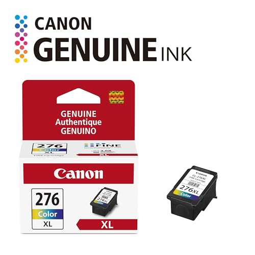 Image of Canon CL-276 XL Genuine Color Ink Cartridge,Compatible with TS3520 /3522,TR4720 /4722,TS3720 /3722,(Pack of 2)