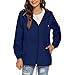 Blue Wind BreakerWaterproof Windproof Breathable Rain Coatoutdoor Portable Summer Jackets with Pockets S