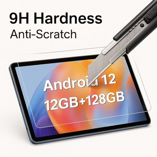 Doemoil 2 Pack For Urao C107 Android 14 Tablet 10.1 Inch Screen Protector,9H Scratch Resistance Bubble-Free Tempered Glass Screen Protector For ZOFYWNAS 10 inch/Higrace c107/Freeski 10.1 inch Tablet by Doemoil - Image 2