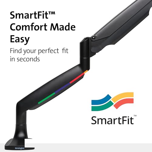 Image of Kensington SmartFit One-Touch Adjustable Monitor Arm K59600WW, Black