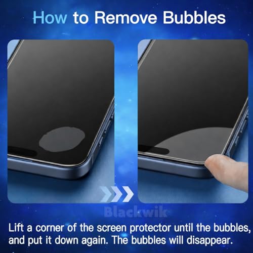 Image of Blackwik Military-Grade Gorilla Tempered Glass for Google Pixel 10 (Black, Pack of 2) | Edge to Edge Full Screen Coverage | Scratch Resistant | Easy Installation Kit | Screen Protector for Smartphone