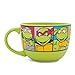 Silver Buffalo NT8424 Teenage Mutant Ninja Turtles Characters Grid Ceramic Soup Mug, 24 oz, Green