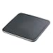 DACASSO Classic Leatherette Coaster Set - Luxury Black Leatherette Square Coasters with a Holder - Office Accessories & Executive Desk Decor - (Classic Black)