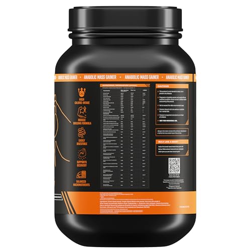 Image of BeastLife High Protein Mass /Weight Gainer | 1 KG | Cookies & Cream | NABL LAB Tested | For Muscle Gain & Fast Growth | Cereal-Based Formula, No Maltodextrin | India's #1 Cereal Based Bulk Gainer